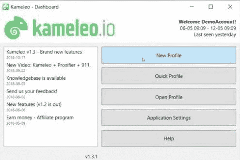 Kameleo Account