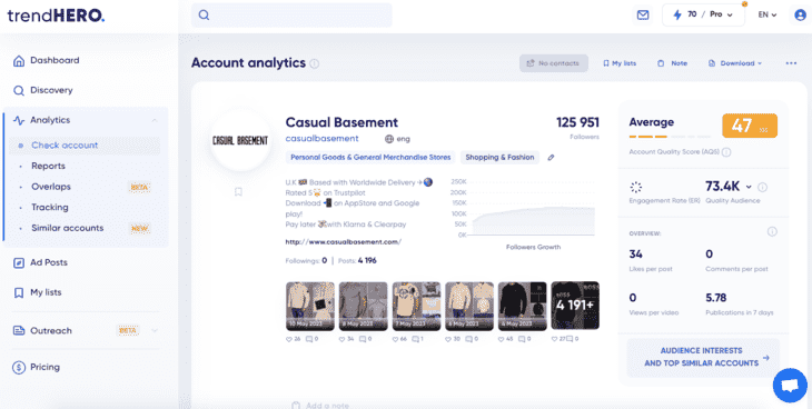 Full report on TrendHERO