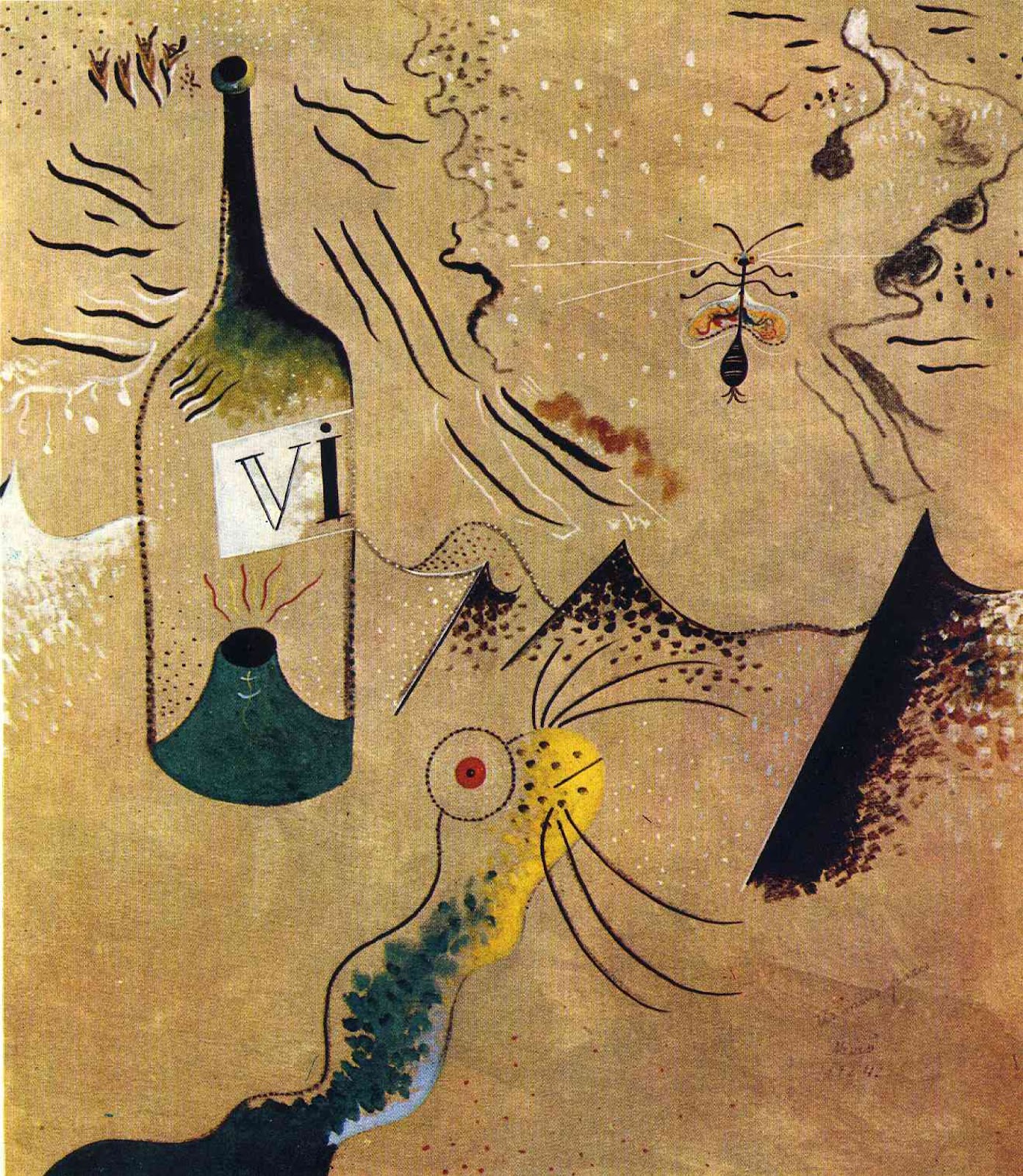 Joan Miró, Pintura (L'ampolla de vi)