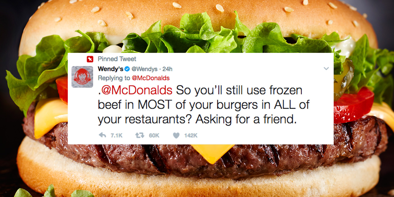 Wendy’s is trolling McDonald’s on Twitter