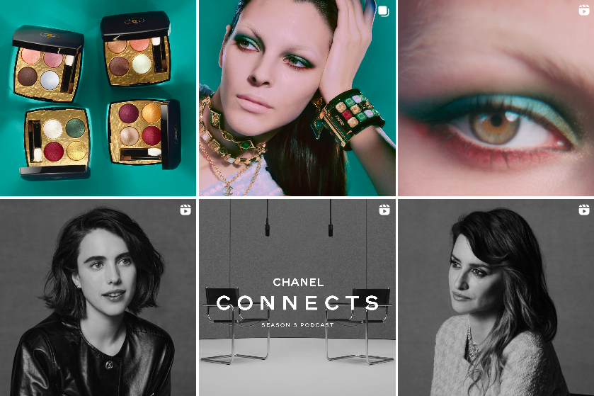 Chanel content that conveys the brand's voice