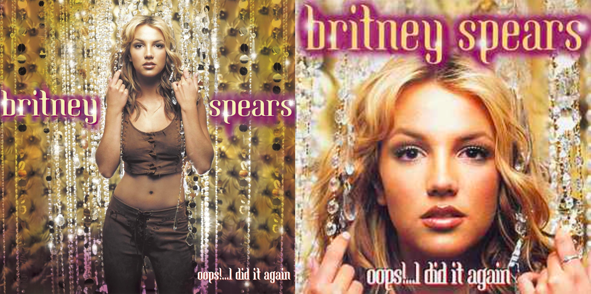 Promotional posters for Britney Spears’ album